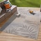 World Rug Gallery Bahama Palm Frond Indoor/Outdoor Non-Shedding Area Rug 5' x7' Cream 430CREAM5X7 - alternate 2